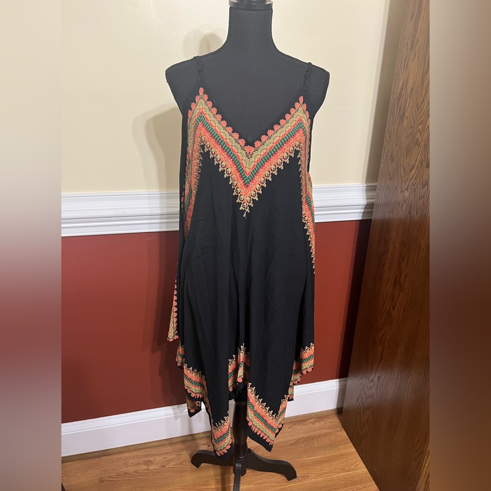 Venus Handkerchief Hem Dress Adjustable Straps Small
